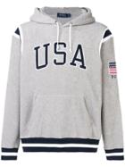 Polo Ralph Lauren Usa Printed Hoodie - Grey