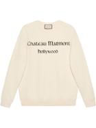 Gucci Oversize Sweatshirt With Chateau Marmont - White
