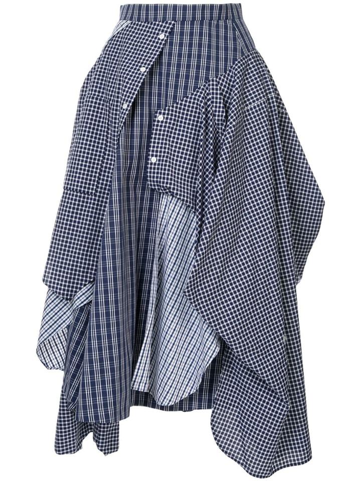 Enföld Deconstructed Shirt-skirt - Blue