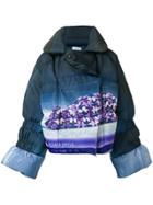 Saks Potts Oksana Bayul Printed Puffer Jacket - Blue
