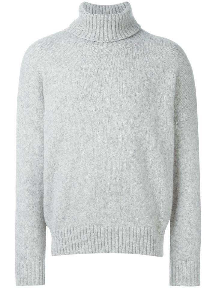 Ami Alexandre Mattiussi Oversized Turtleneck Jumper - Grey