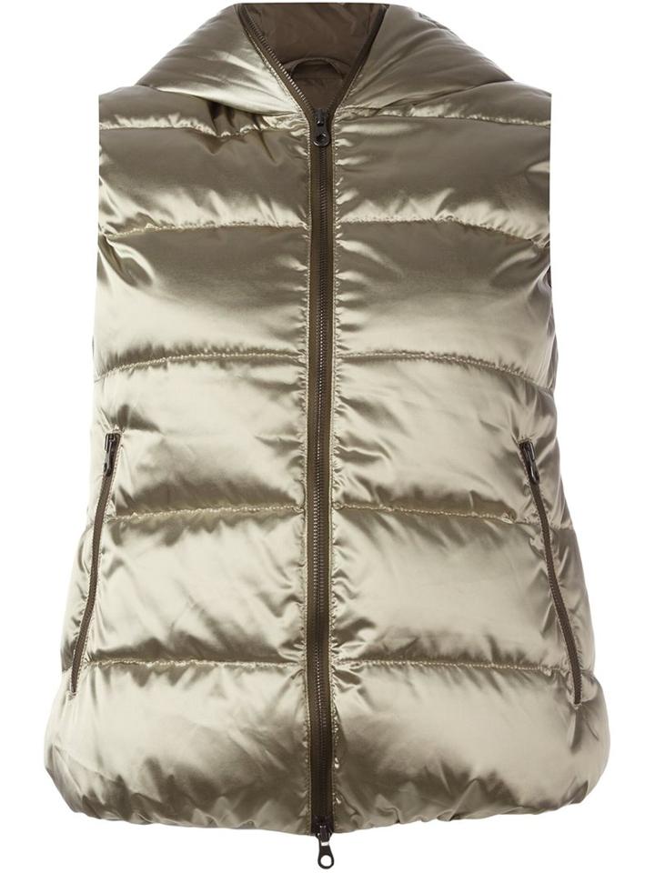 Duvetica 'febedue' Sleeveless Puffer Jacket, Women's, Size: 42, Grey, Feather Down/polyamide/polyurethane