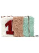 Miu Miu Pastel Shearling Patch Clutch Bag - Multicolour