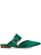 Malone Souliers Maite Pointed Mules - Green