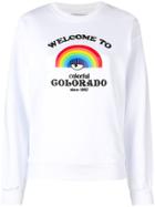 Chiara Ferragni Rainbow Print Sweater - White