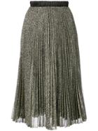 Loyd/ford Pleated Glitter Skirt - Metallic