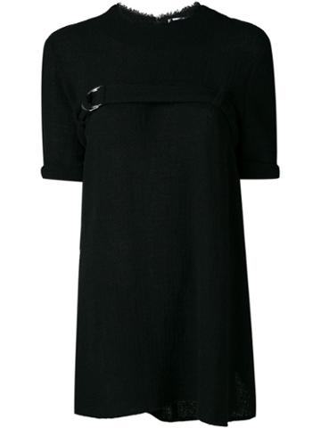 Fad Three Buckle Strap Blouse