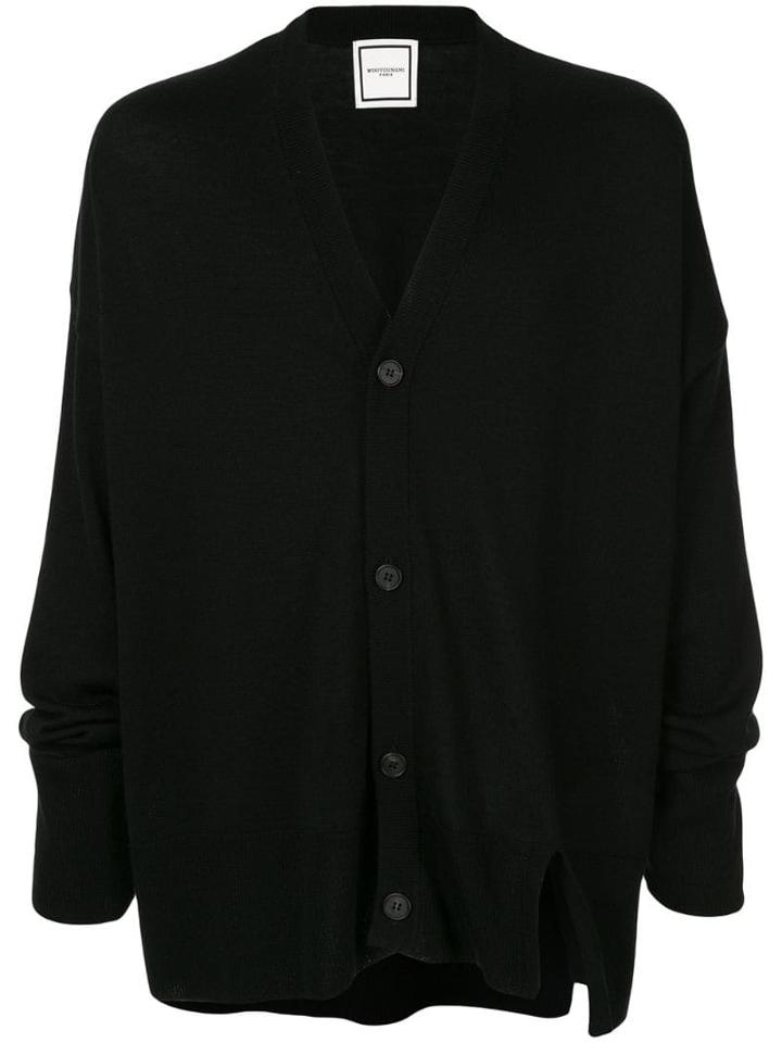 Wooyoungmi Fine Knit Button Cardigan - Black