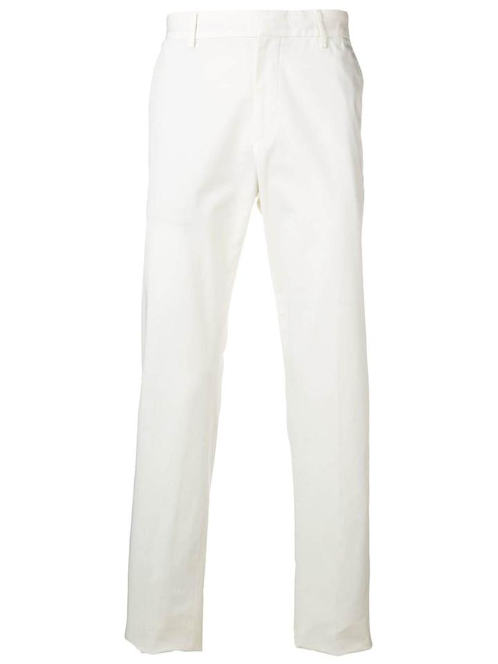 Ermenegildo Zegna Formal Straight Leg Trousers - White