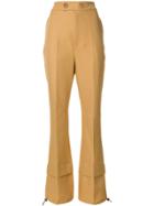Marni Drawstring Flared Trousers - Nude & Neutrals