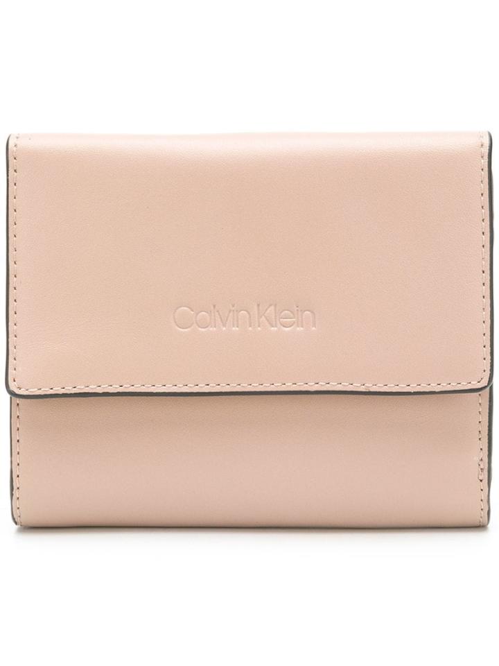 Calvin Klein Small Trifold Purse - Nude & Neutrals