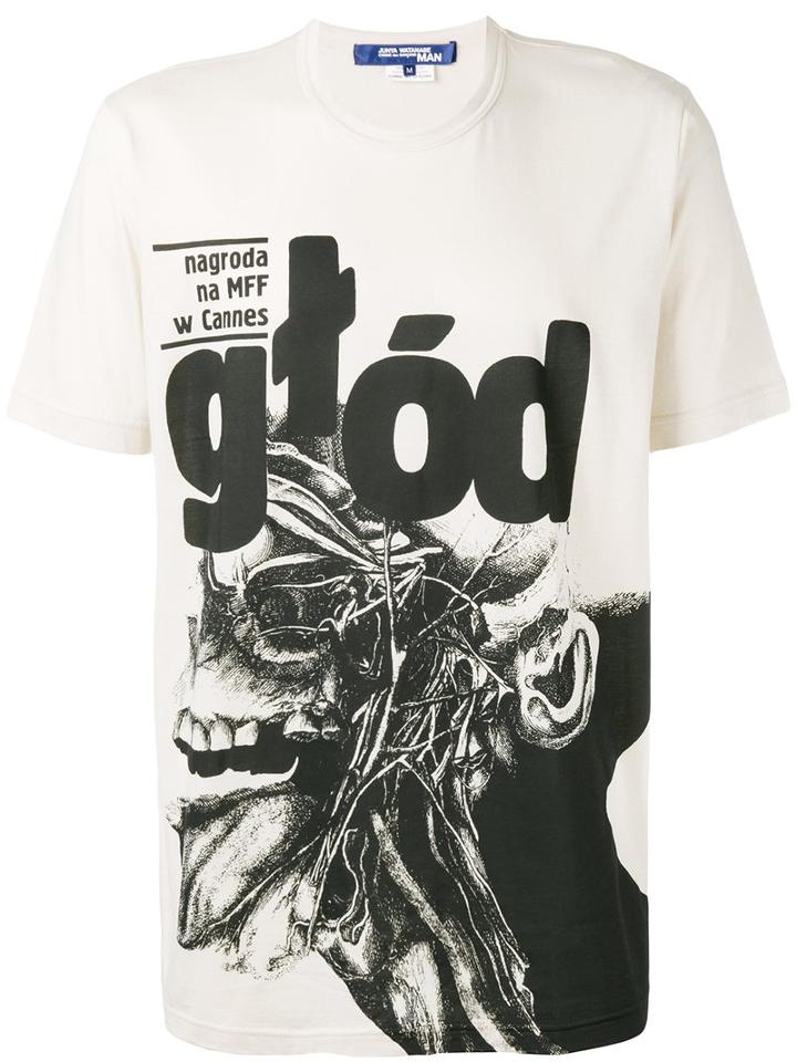 Junya Watanabe Comme Des Garçons Man - Printed T-shirt - Men - Cotton/rayon - L, White, Cotton/rayon