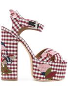 Laurence Dacade Rosella Gingham Platform Sandals - Red