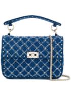 Valentino Medium Valentino Garavani Rockstud Spike Tote - Blue