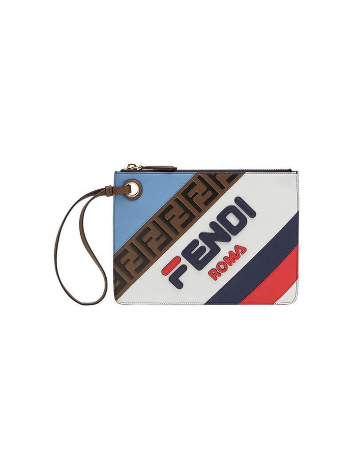 Fendi Fendimania Small Triplette Clutch - Blue