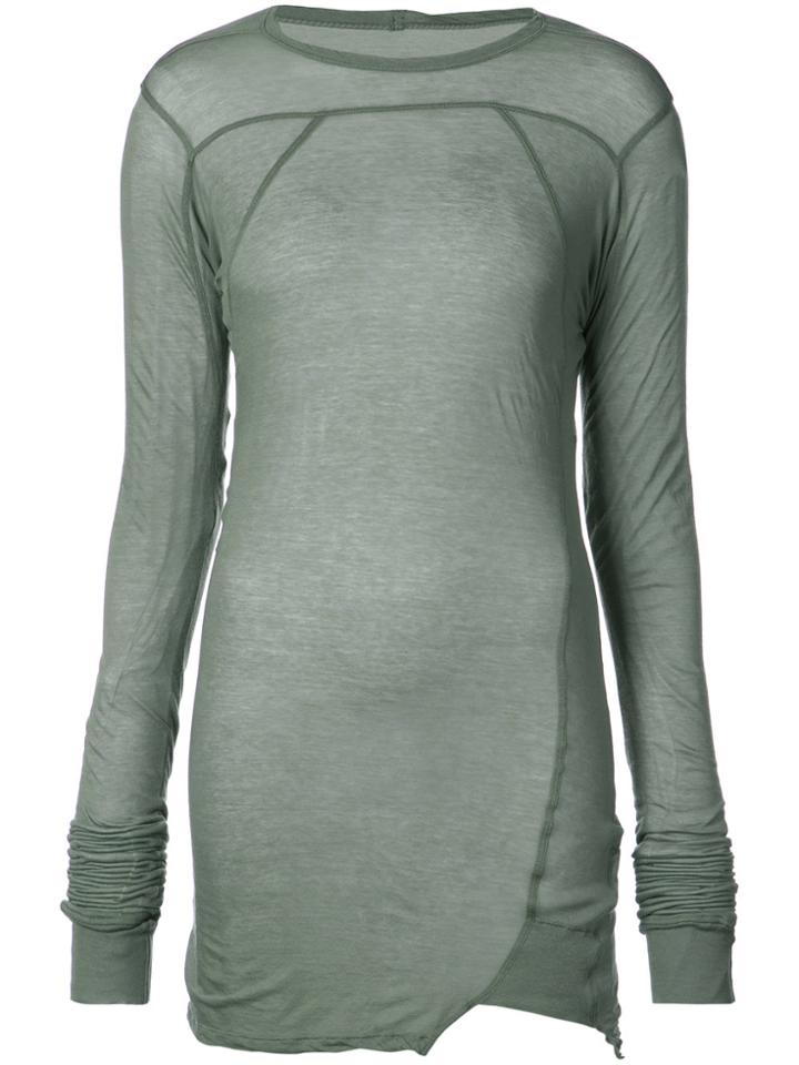 Rick Owens Plinth Long T-shirt - Green