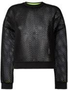 Monreal London 'perforated' Jumper, Women's, Size: Small, Black, Polyester