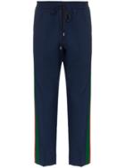 Gucci Gg Webb Tailored Track Pants - Blue