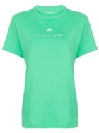 Marine Serre Logo Print T-shirt - Green