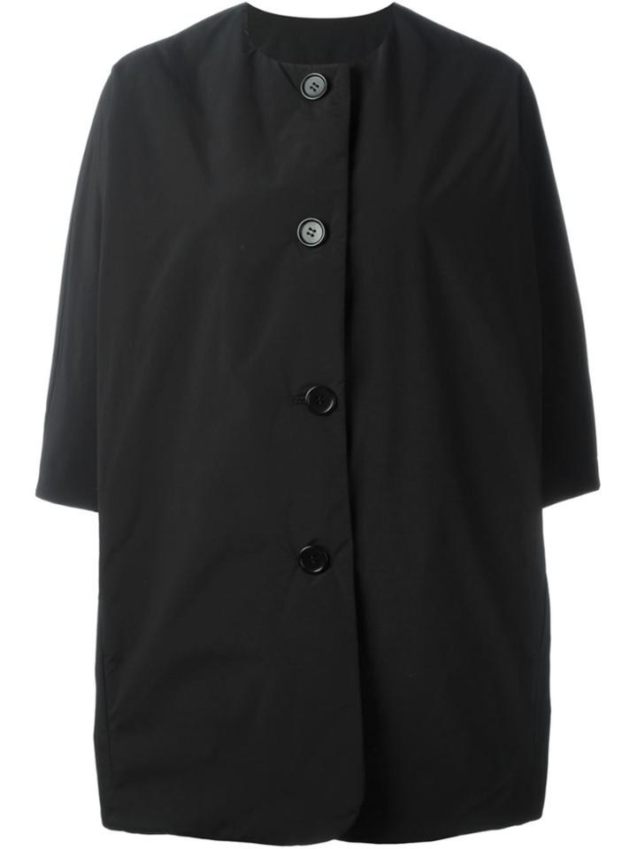 Aspesi Short Padded Coat - Black