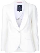 Loveless - Tuxedo Blazer - Women - Linen/flax/polyester/rayon - 9, White, Linen/flax/polyester/rayon