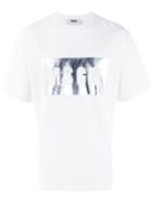 Msgm - Logo Print T-shirt - Men - Cotton - Xl, White, Cotton