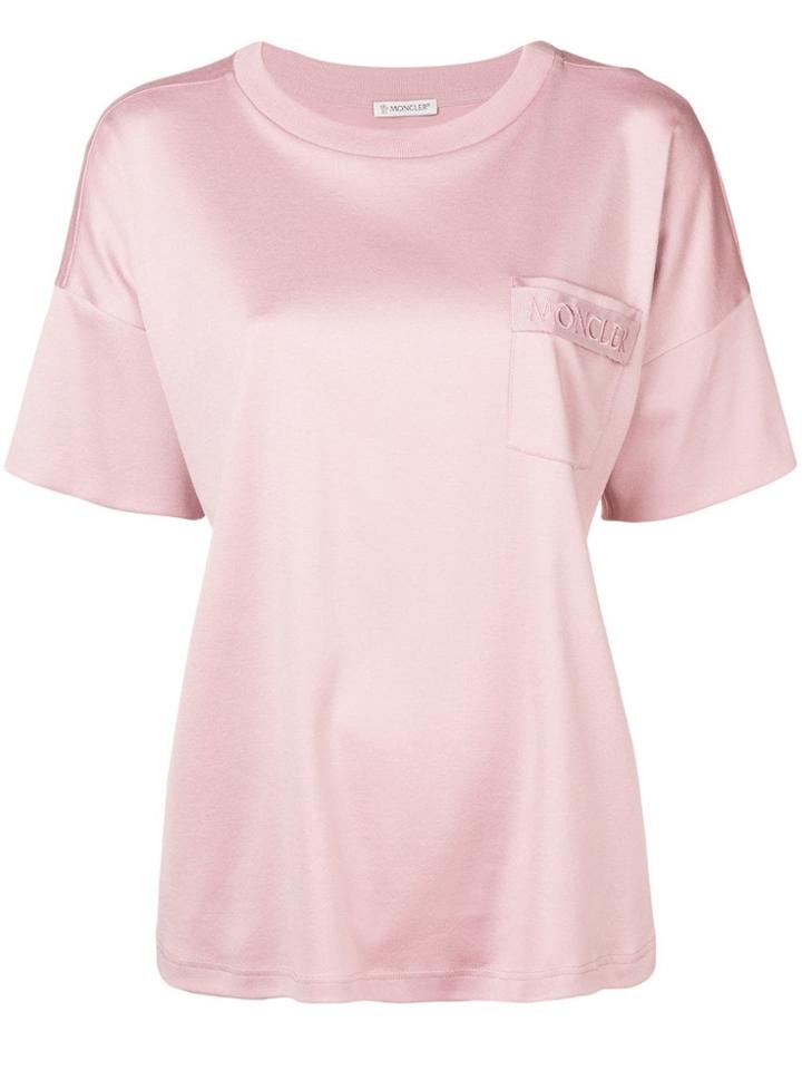 Moncler Drawstring Back Pocket T-shirt - Pink