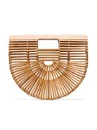 Cult Gaia Brown Ark Small Bamboo Clutch Bag - Nude & Neutrals