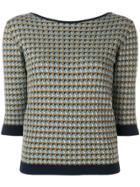 Etro Patterned V-neck Sweater - Blue