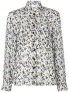 Chloé High Neck Floral Print Shirt - Multicolour