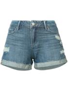 Paige - Distressed Denim Shorts - Women - Cotton/rayon - 29, Blue, Cotton/rayon