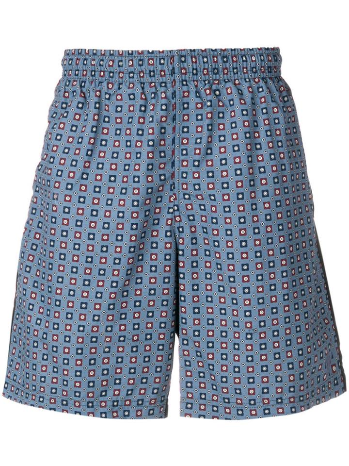 Alexander Mcqueen Two-tone Swimming Shorts - Blue