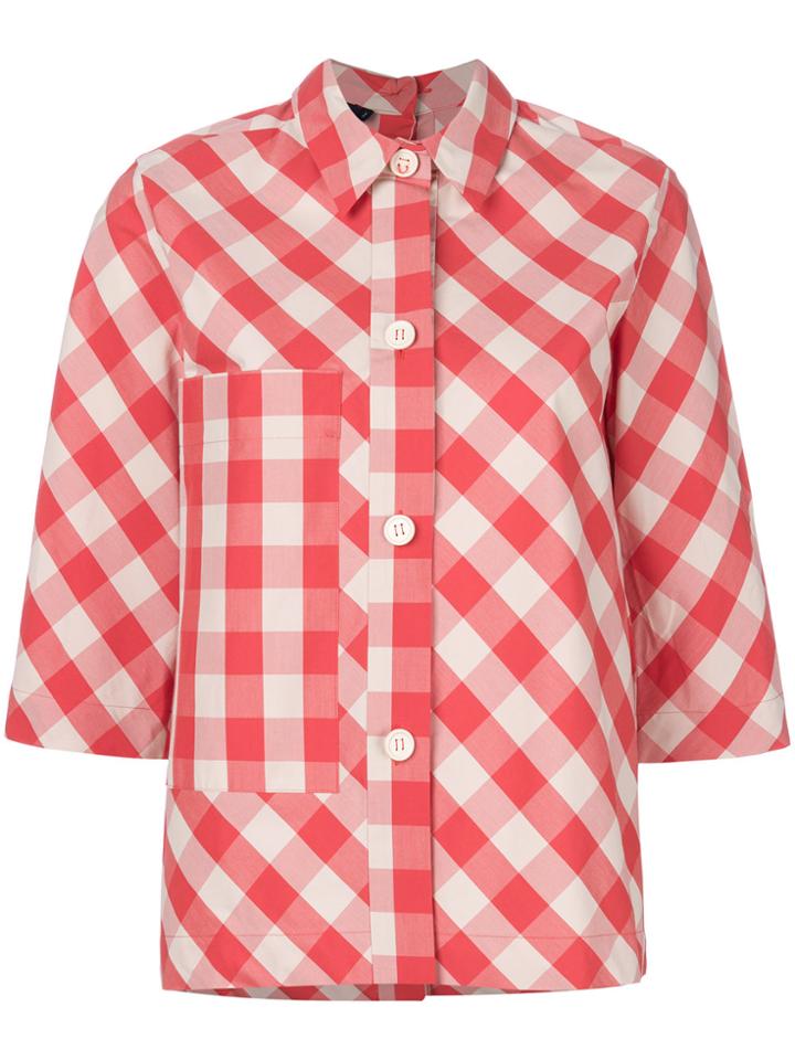 Sofie D'hoore Gingham-print Shirt - Red