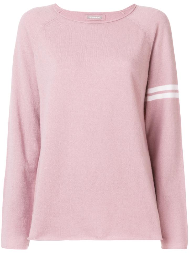 Hemisphere Stripe Detail Jumper - Pink & Purple