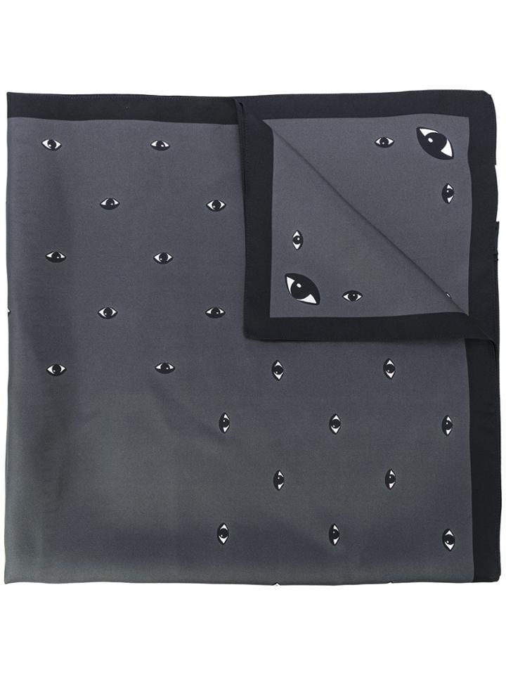 Kenzo Eyes Scarf - Grey