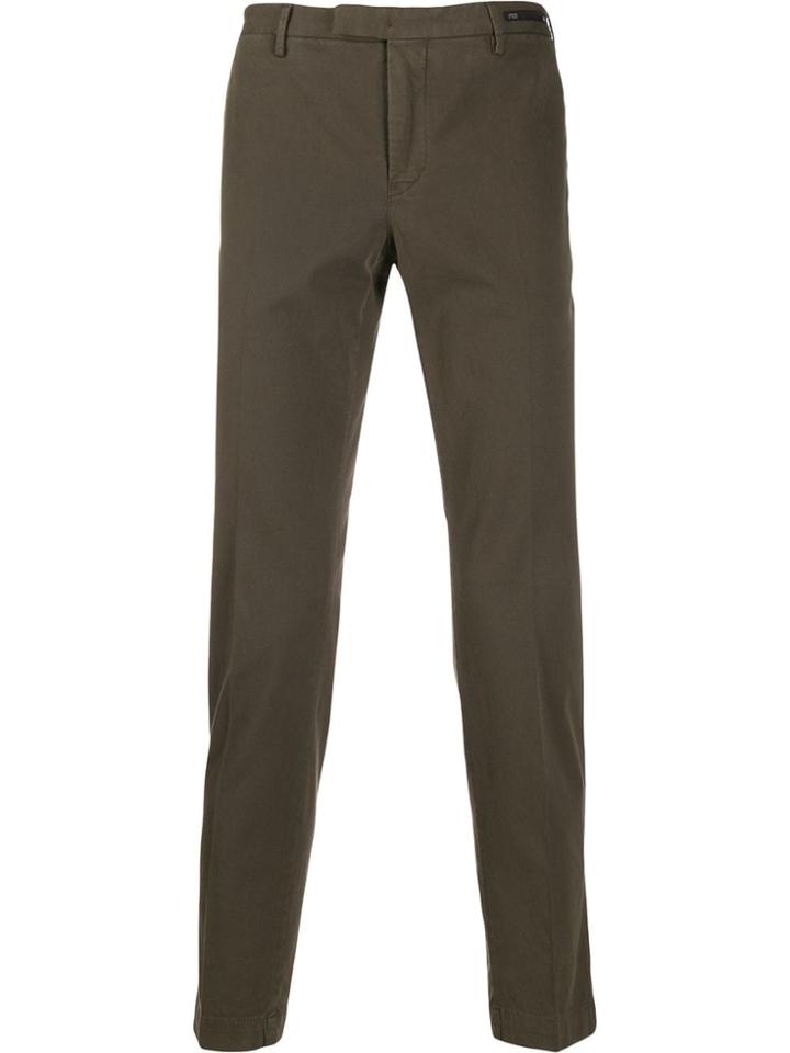 Pt01 Skinny Fit Trousers - Brown