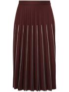 Bottega Veneta Pleated Skirt - Red