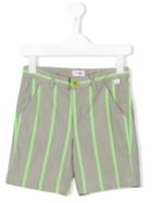 Il Gufo - Striped Shorts - Kids - Cotton/polyamide/spandex/elastane - 10 Yrs, Boy's, Green