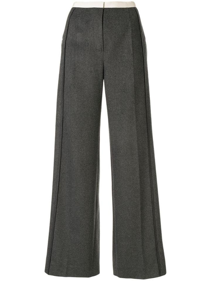 Ruban Wide Leg Trousers - Grey