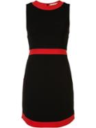 Alice+olivia Curved Hem Mini-dress, Women's, Size: 2, Black, Polyester/spandex/elastane/acetate
