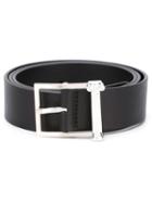 Versus Buckled Belt, Men's, Size: 95, Black, Leather/metal