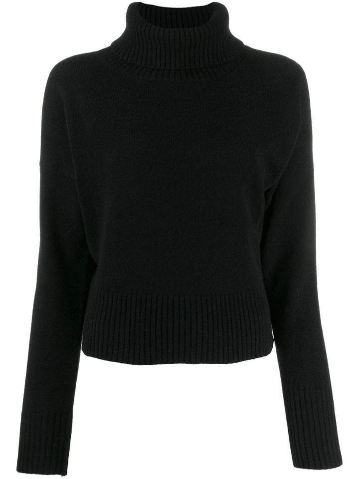 P.a.r.o.s.h. Turtle Neck Jumper - Black