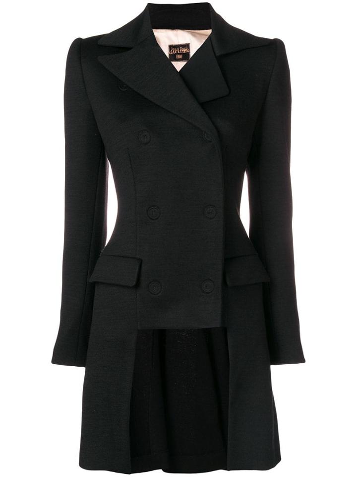 Jean Paul Gaultier Vintage Asymmetric Double Breasted Jacket - Black