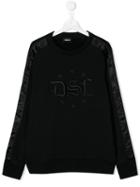 Diesel Kids Embroidered Logo Sweater - Black