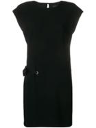 Rag & Bone Side Gathered T-shirt Dress - Black