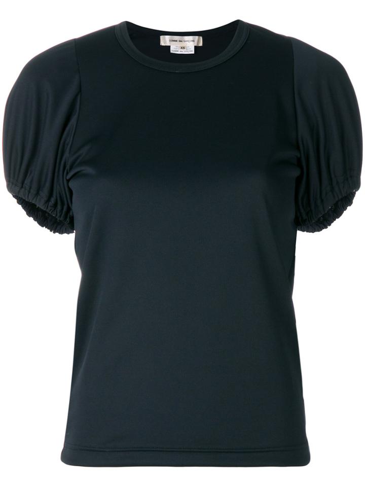 Comme Des Garçons Elasticated Cuff T-shirt - Black