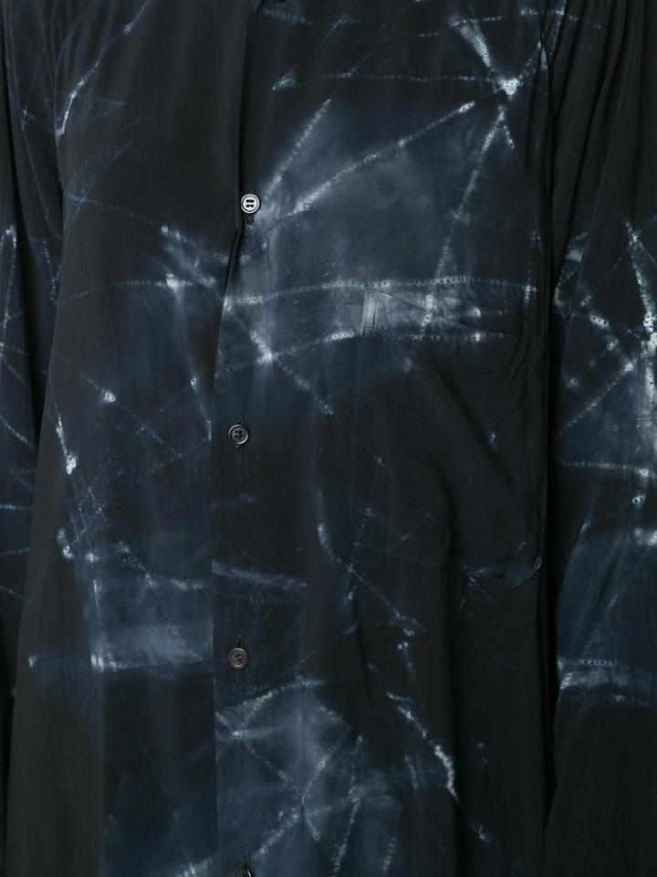 Y's Tie-dye Shirt Dress - Black