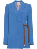 Roksanda Belted Rope Jacket - Blue