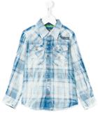 Vingino - Stonewash Check Shirt - Kids - Cotton - 12 Yrs, Blue