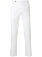 Entre Amis Tailored Cropped Trousers - White